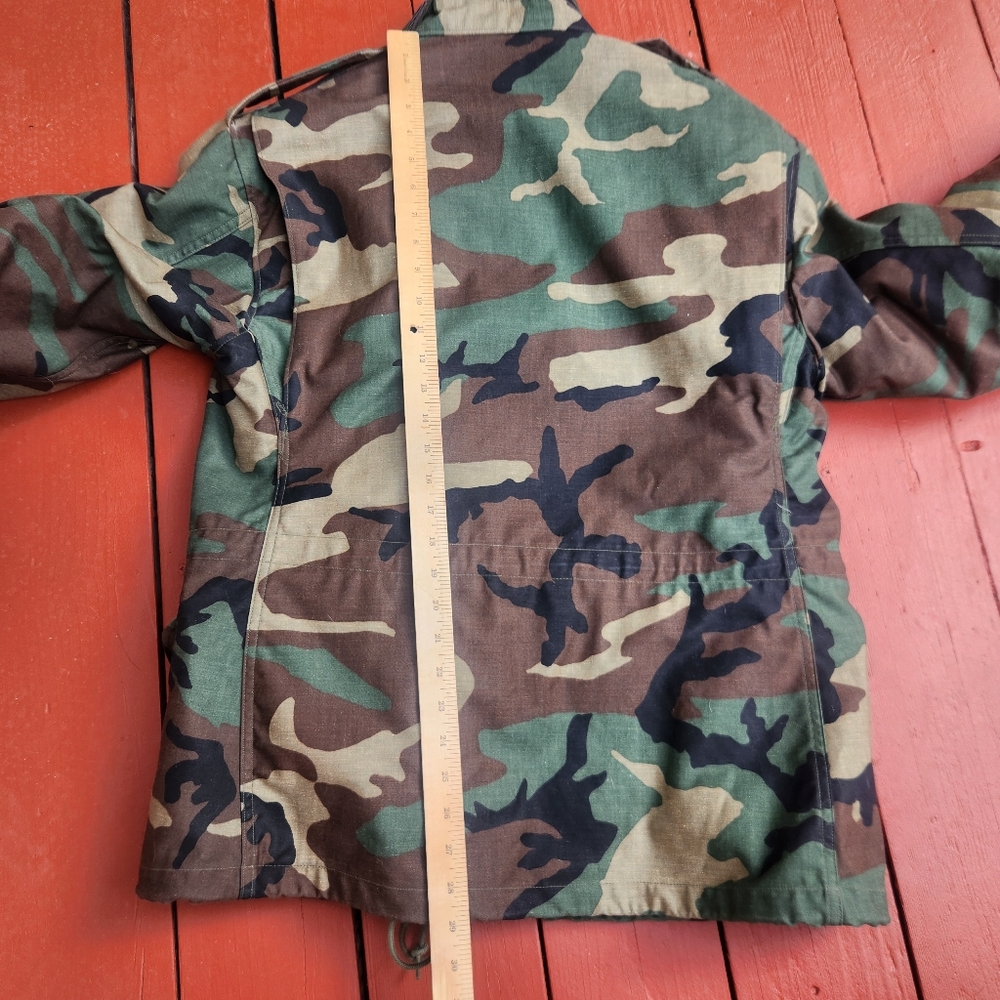Vintage Cold Weather Mens Jacket Medium Camo Hunting Liner USA Morgan America Co - Picture 11 of 16
